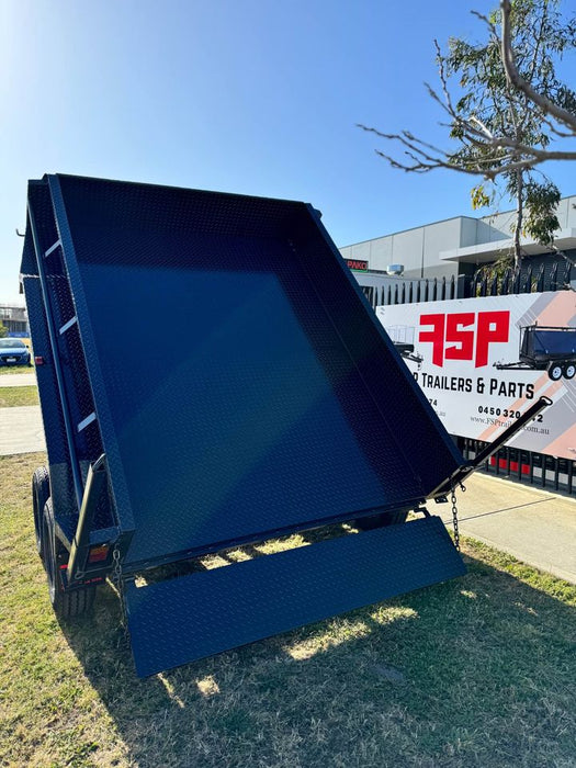 8x6 tipper trailer high sides with excavator use upgrades - 2.8T gvm
