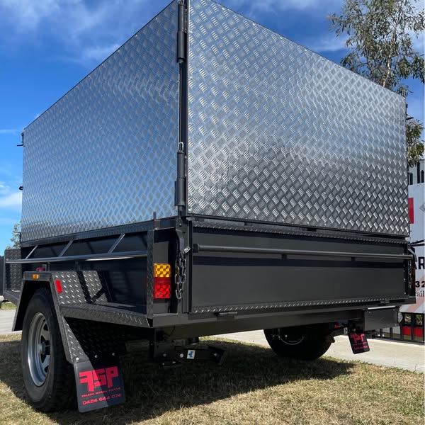 8x6 tipper trailer single axle 2 ton gvm