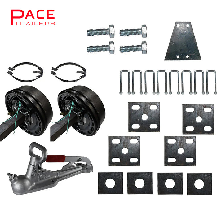 Diy Tandem Axle trailer parts 3500 Kg rated Solid beam axles