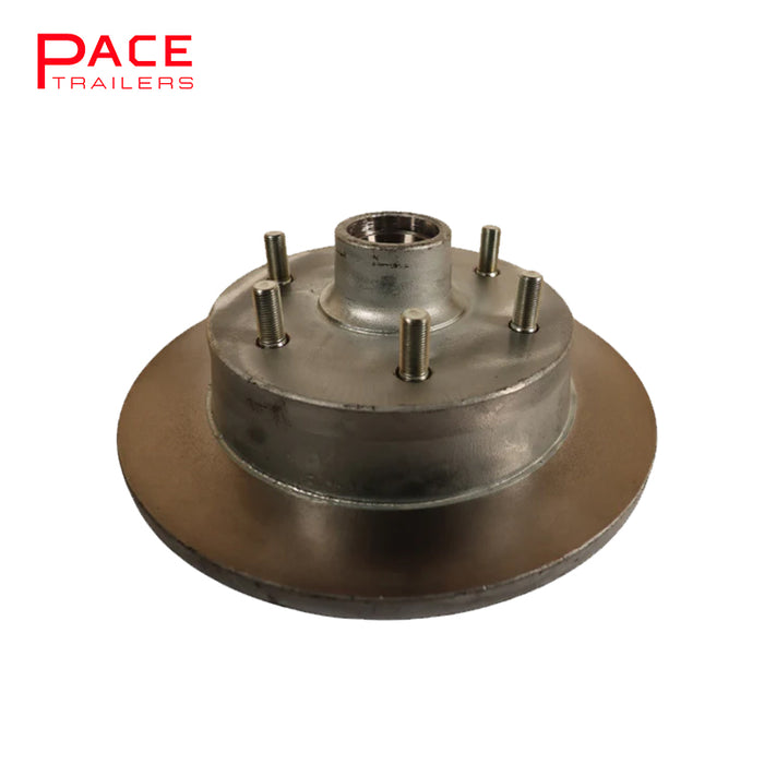 Hub Disc Ford LM Bearings Complete with Dust Cap, Marine Seal & Wheel Nuts Galvanised