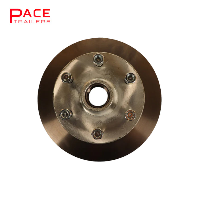 Hub Disc LC SL Bearings Complete with Dust Cap, Marine Seal & Wheel Nuts Galvanised