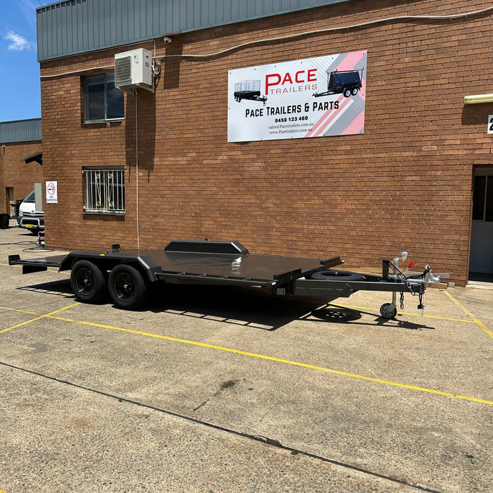 16x6.6" Semi Flat Car Trailer