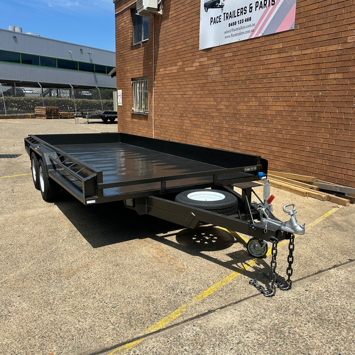 16x6.6" Semi Flat Box Car Trailer