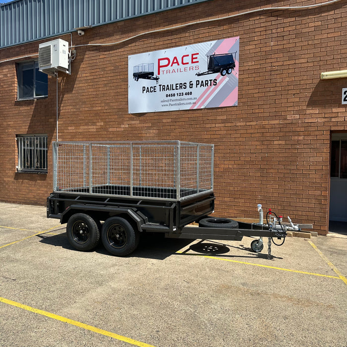 8x5 Box Trailer + 900mm High Cage