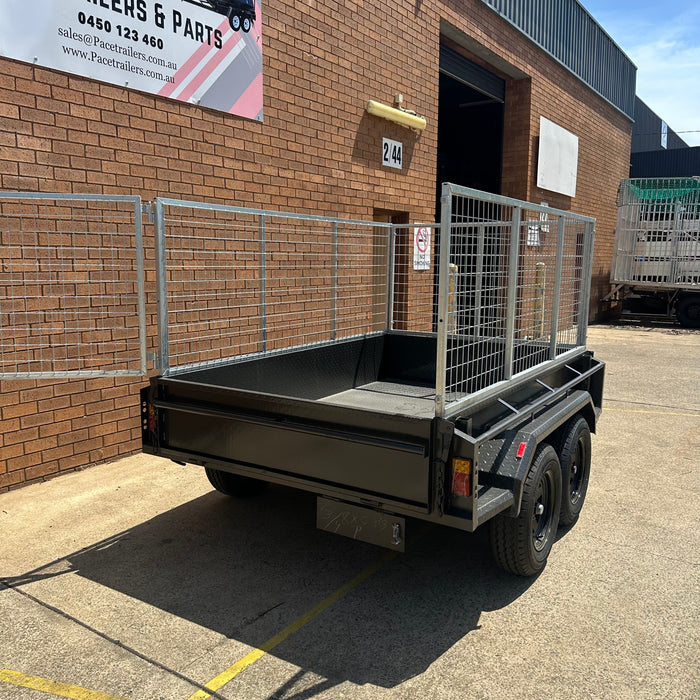 8x5 Box Trailer + 900mm High Cage