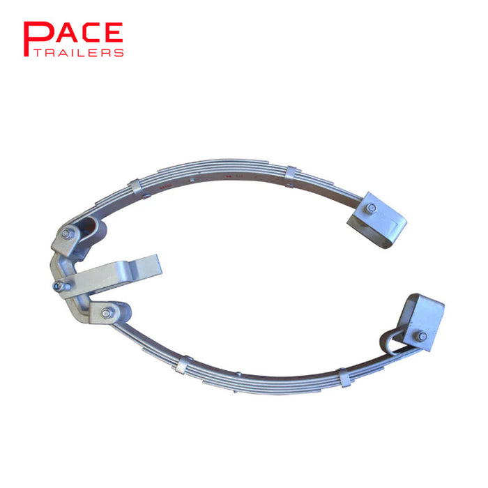 9 Leaf Rocker Roller Set Off-Centre Thermal Zinc (60x6mm) (4000 Kg)