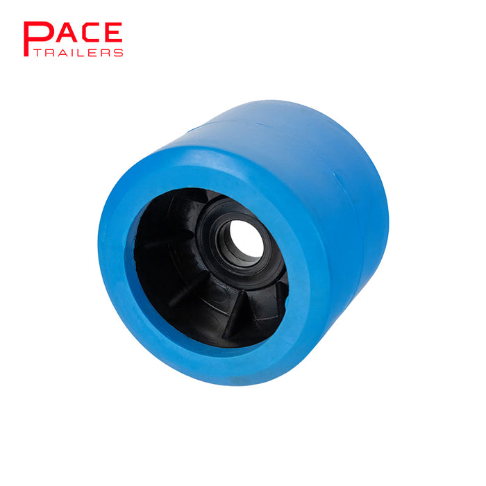 Wobble Roller Single Blue Smooth 20mm ID 100mm OD