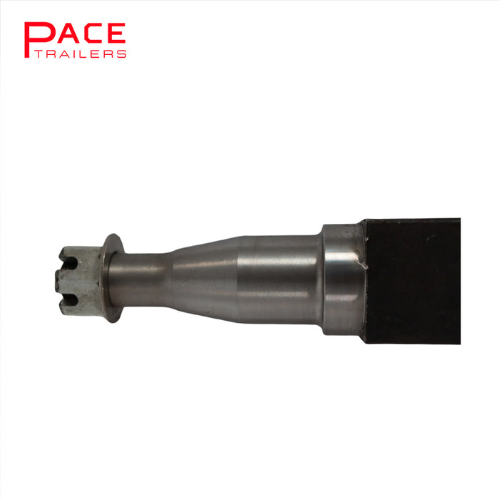 45mm Square Solid Axle - Galvanised