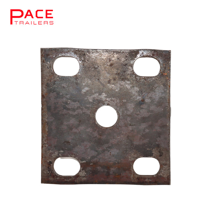 Fish Plates Natural 10mm to suit 60mm Springs (Slotted Holes) ( Suits 5/8" U Bolts) (63/65mm axles)