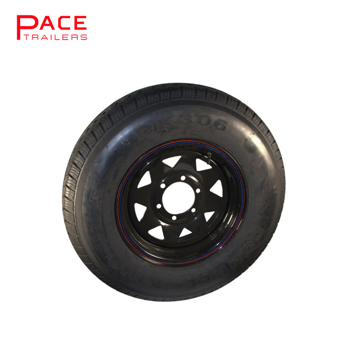 15x6" LC Black Sunraysia Rim with Tyre 235/7515LT (CTA-060407)
