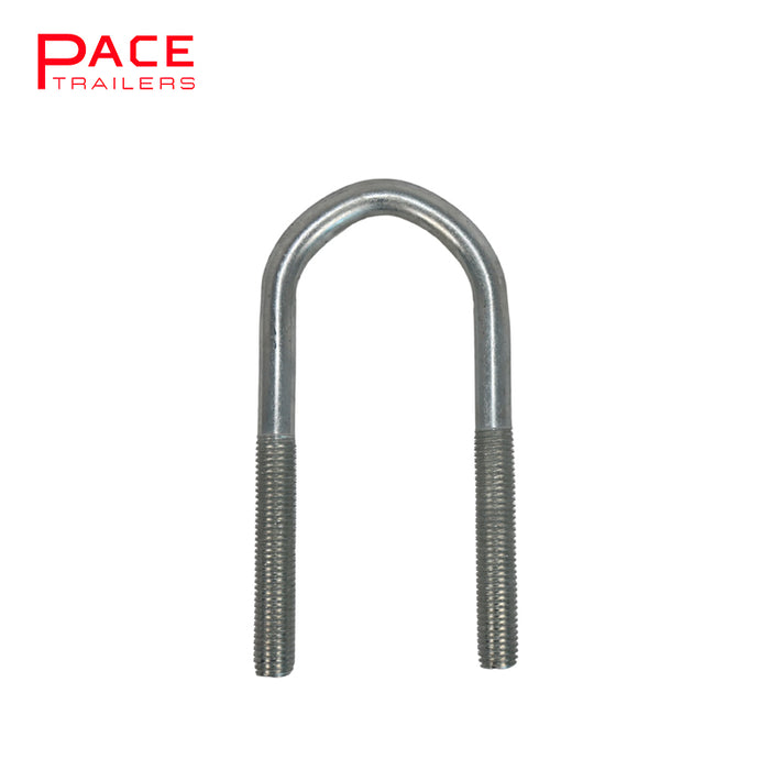 65mm x 170mm Round U Bolts with Nyloc Nuts (5/8")
