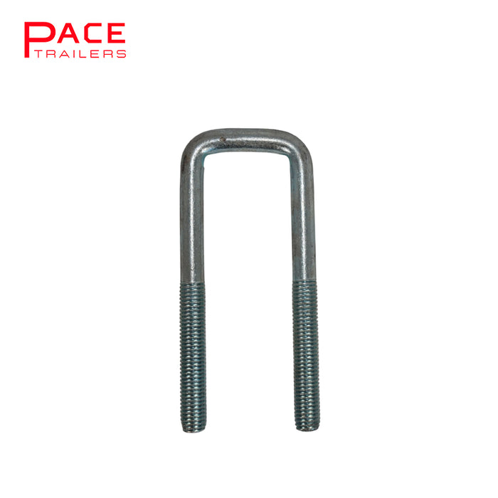 63mm x 165mm Square U Bolts with Nyloc Nuts (5/8")