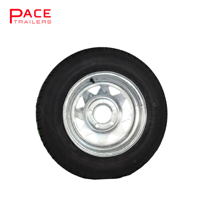 13 Inch Ford Galvanised with 155 Tyres
