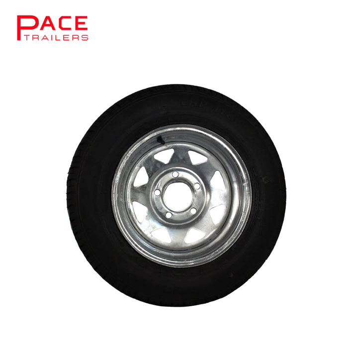 13 Inch Ford Galvanised with 165 Tyres