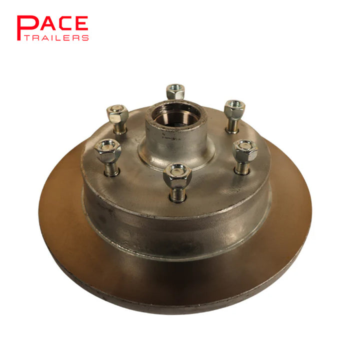 Hub Disc HT SL Bearings Complete with Dust Cap, Marine Seal & Wheel Nuts Galvanised