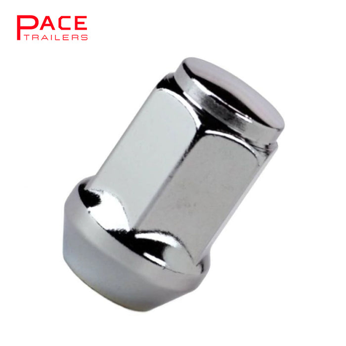 Chrome Wheel Nut 1/2" x 19 x 44mm to suit Ford Alloy Rims