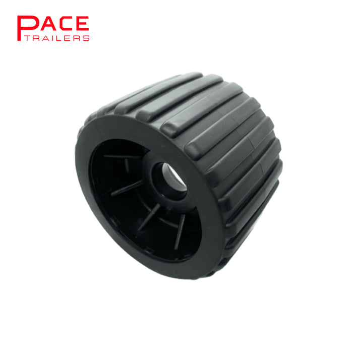 Wobble Roller Black Ribbed