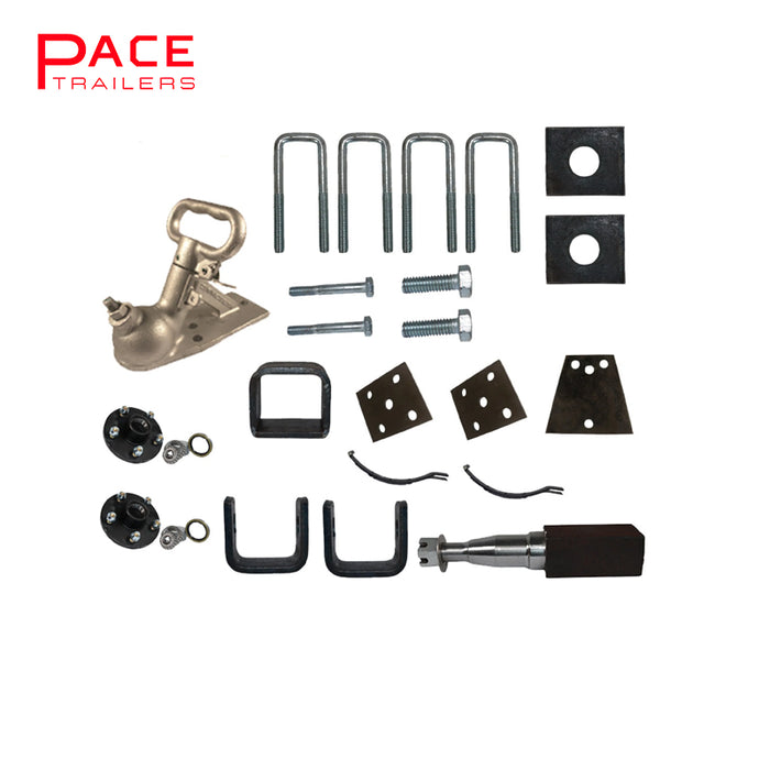Diy Single Axle trailer kit 1000 Kg rated Solid beam axles