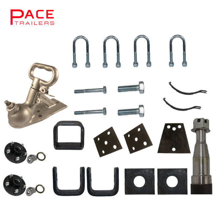 Diy Single Axle trailer kit 750 Kg rated Solid beam axles