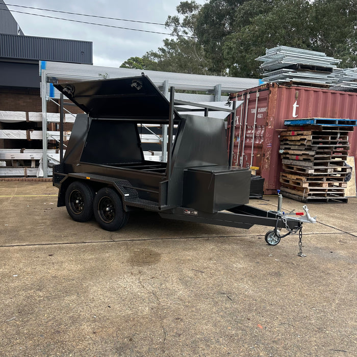 8x5 Tradesman Top Trailer with Centre Locking, Storage Drawers & Compressor Box
