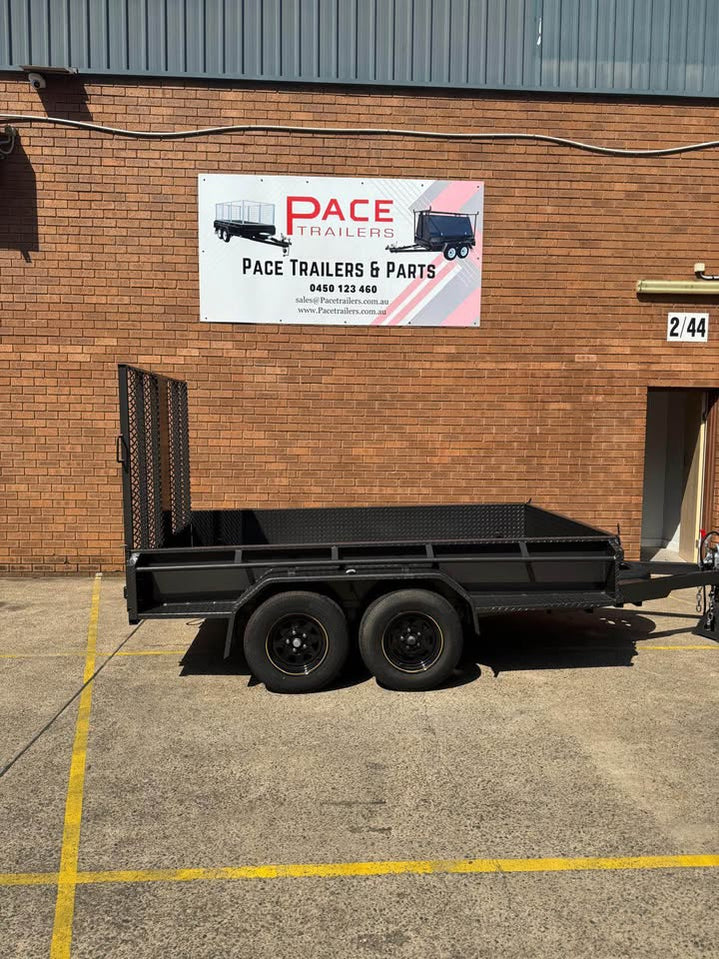 10x6 Box Trailer with Full-Width Mesh Ramp — Pace Trailers Pty Ltd