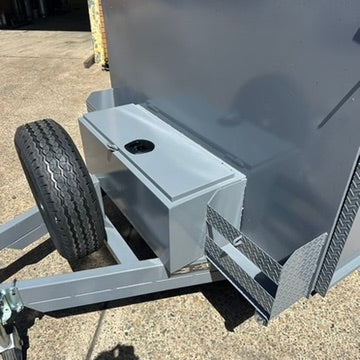 8x5 Lawn Mowing Trailer - Nardo Grey