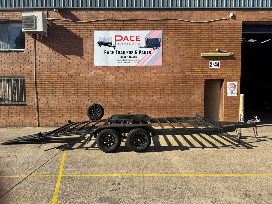16'x6'6" Car Trailer Beaver Tail without steel sheets on top
