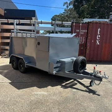 8x5 Lawn Mowing Trailer - Nardo Grey