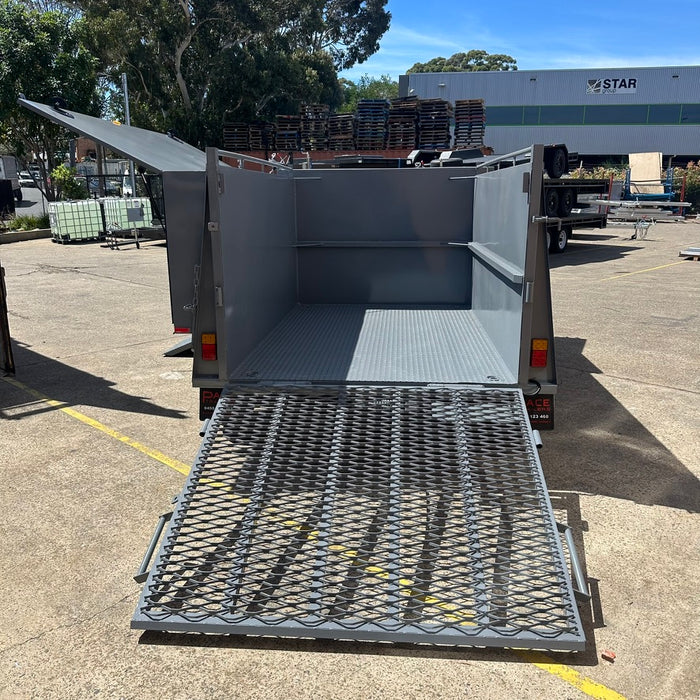 8x5 Lawn Mowing Trailer - Nardo Grey