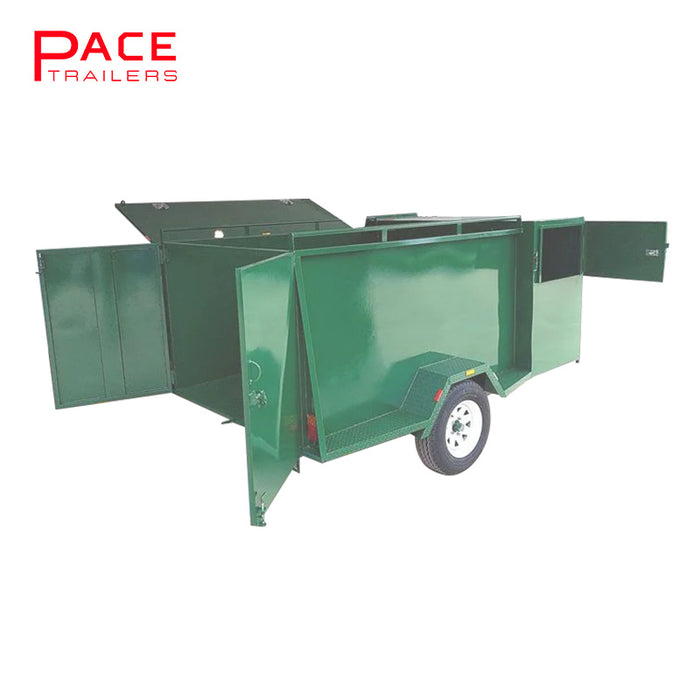 7x5 Lawn Mower Single Axle Gardener Trailer, 1400 kg GVM