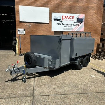 8x5 Lawn Mowing Trailer - Nardo Grey
