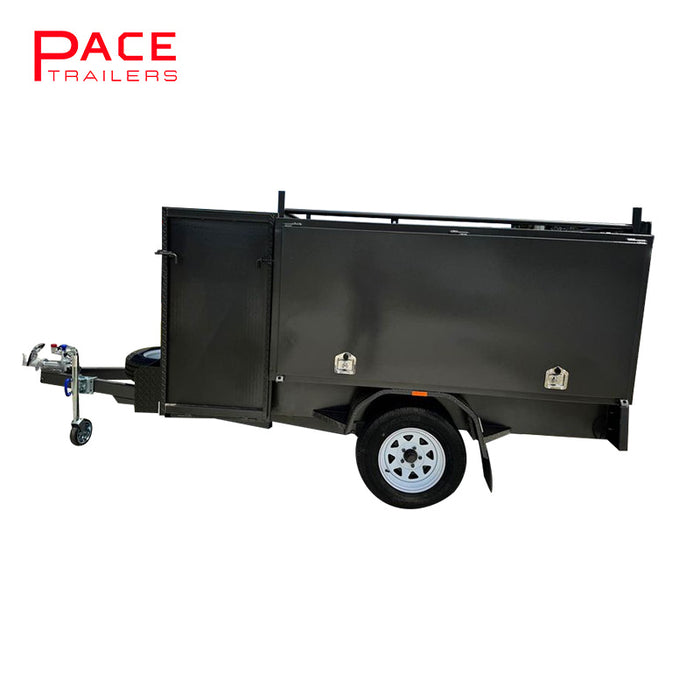7x5 Lawn Mower Gardener Trailer 1400 kg GVM with Grip Mesh Ramp