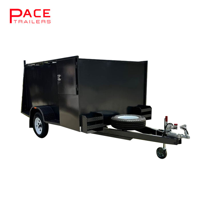 7x5 Lawn Mower Gardener Trailer 1400 kg GVM with Grip Mesh Ramp