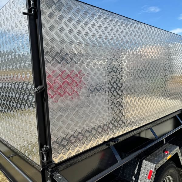 8x6 tipper trailer single axle 2 ton gvm