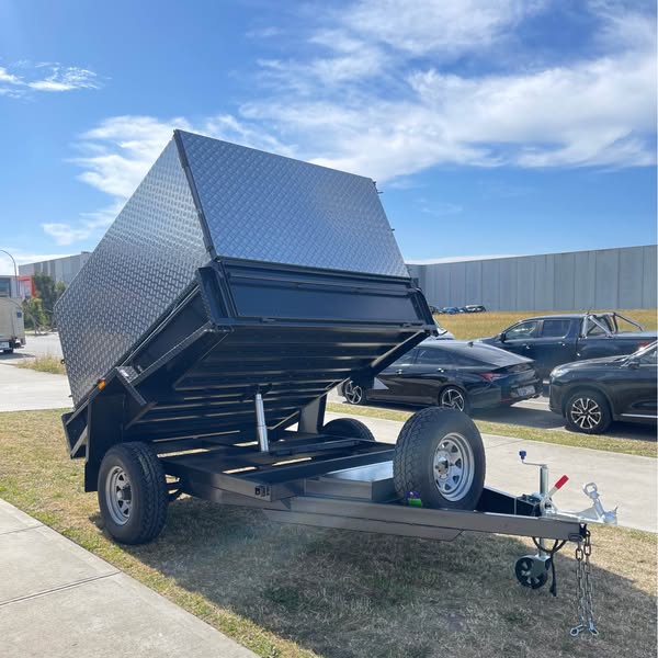 8x6 tipper trailer single axle 2 ton gvm
