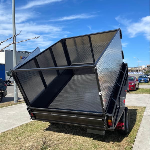 8x6 tipper trailer single axle 2 ton gvm