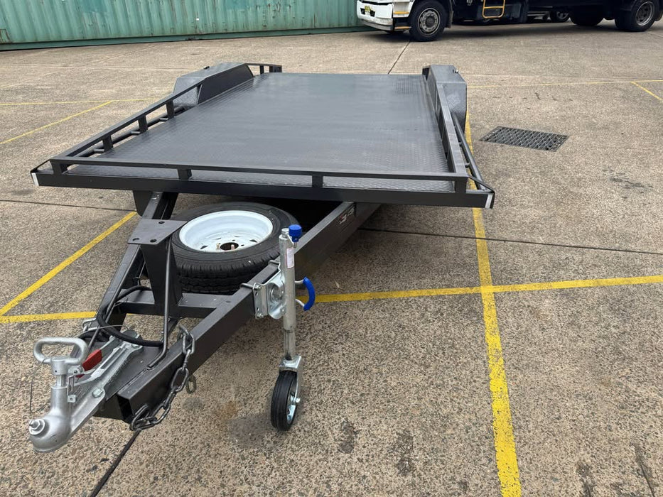 16x6.6 Car Trailer Beaver Tail With Sides