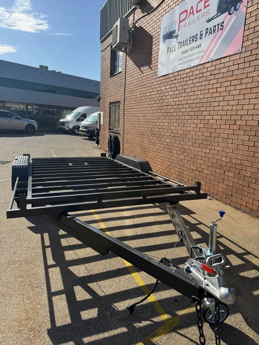 16'x6'6" Car Trailer Beaver Tail without steel sheets on top