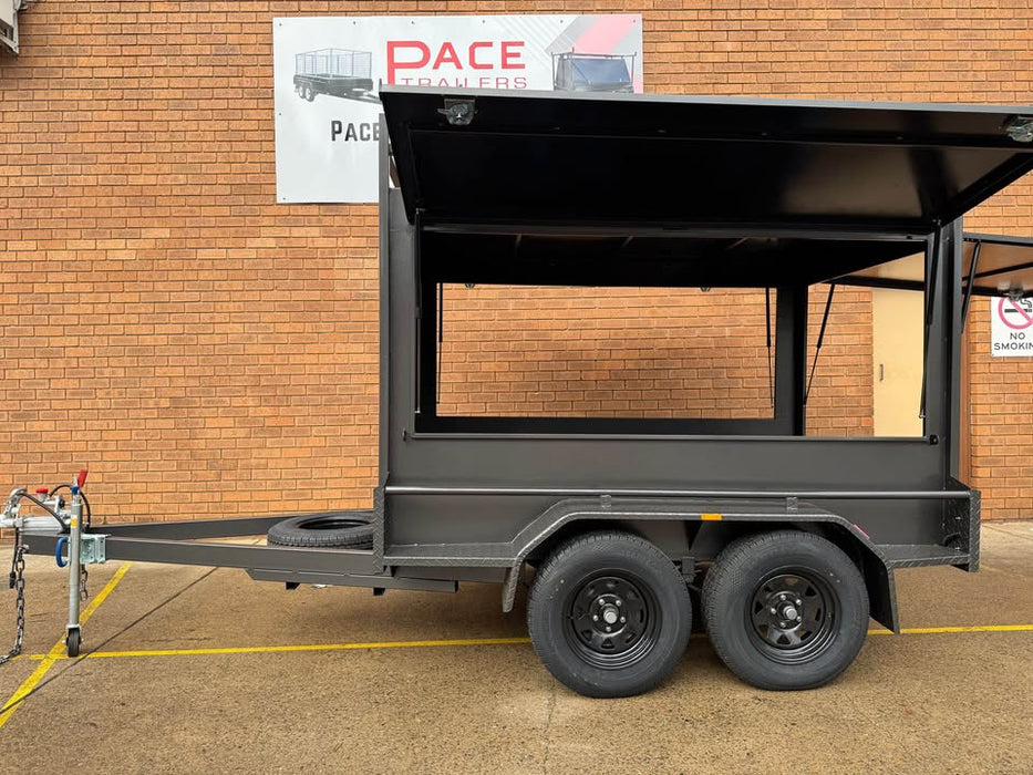8x5 Tradesman Top Trailer Square Design with Full Back Door
