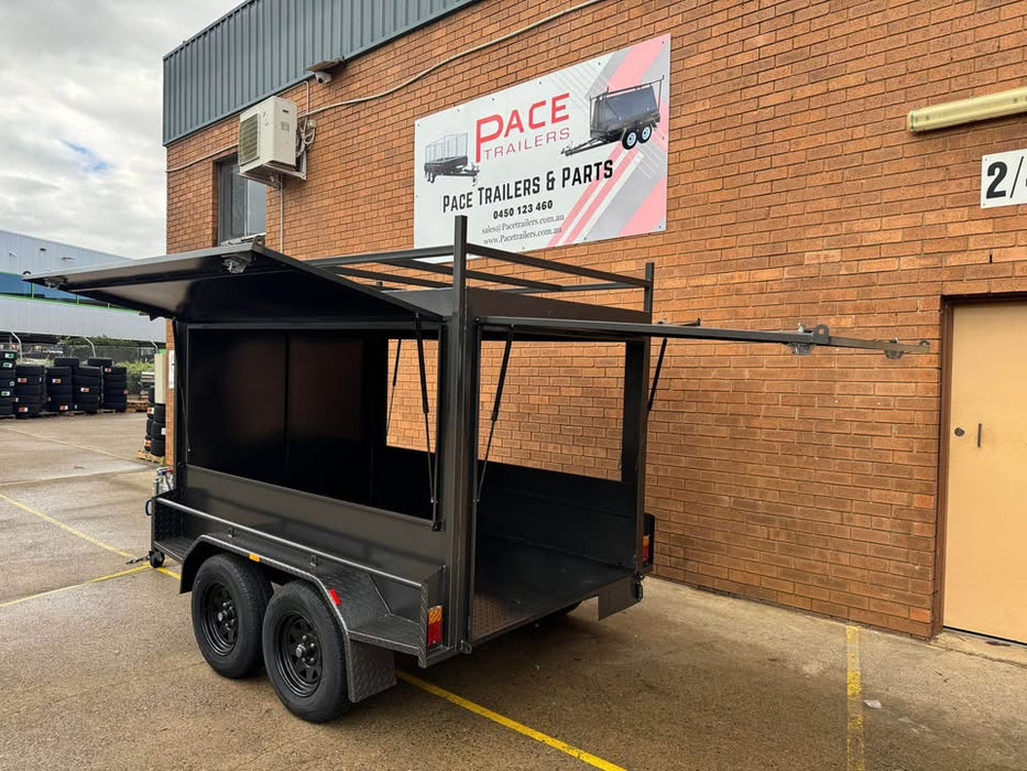8x5 Tradesman Top Trailer Square Design with Full Back Door