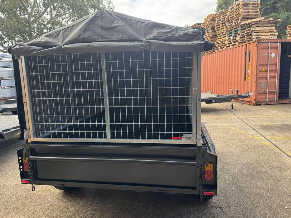 8x5 Box Trailer with Canvas Cover