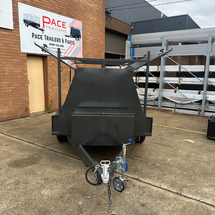 8x5 Tradesman Top Trailer with Centre Locking, Storage Drawers & Compressor Box