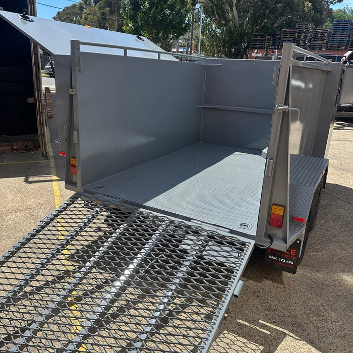 8x5 Lawn Mowing Trailer - Nardo Grey