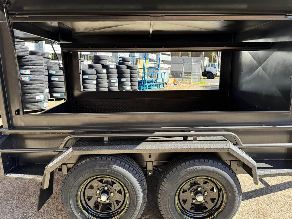 8x5 Tandem Tradesman Top Trailer, Two Piece Square Design