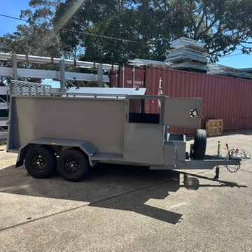 8x5 Lawn Mowing Trailer - Nardo Grey