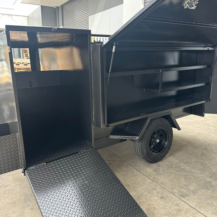 7x5 Extra Heavy-Duty Single Axle Lawn Mower Gardener Trailer