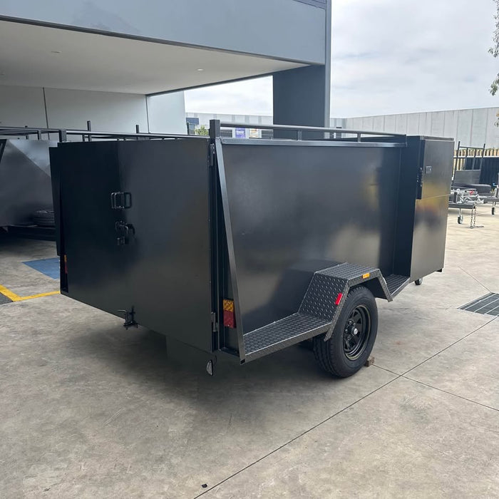 7x5 Extra Heavy-Duty Single Axle Lawn Mower Gardener Trailer