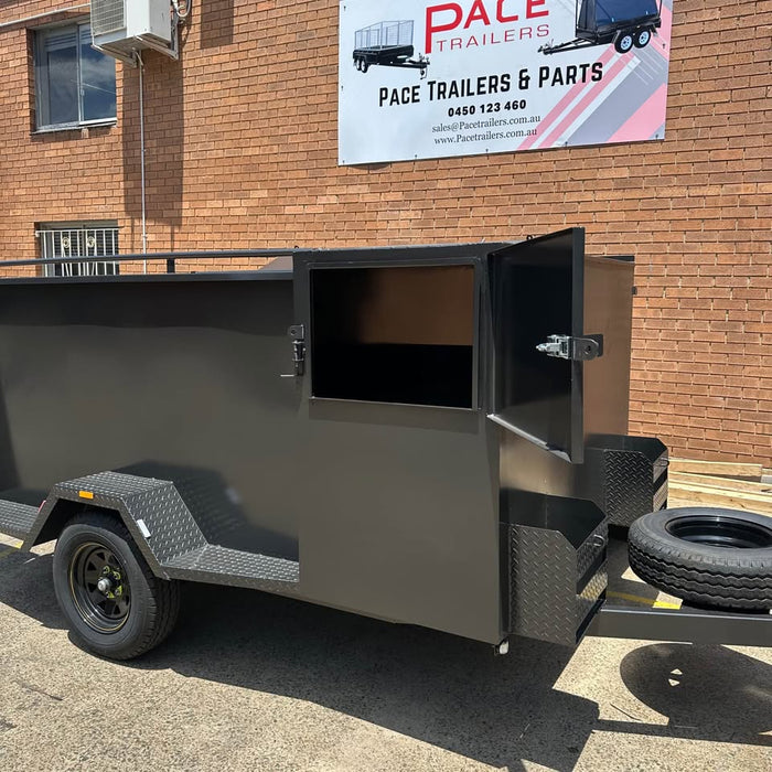 7x5 Extra Heavy-Duty Single Axle Lawn Mower Gardener Trailer