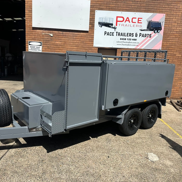 8x5 Lawn Mowing Trailer - Nardo Grey
