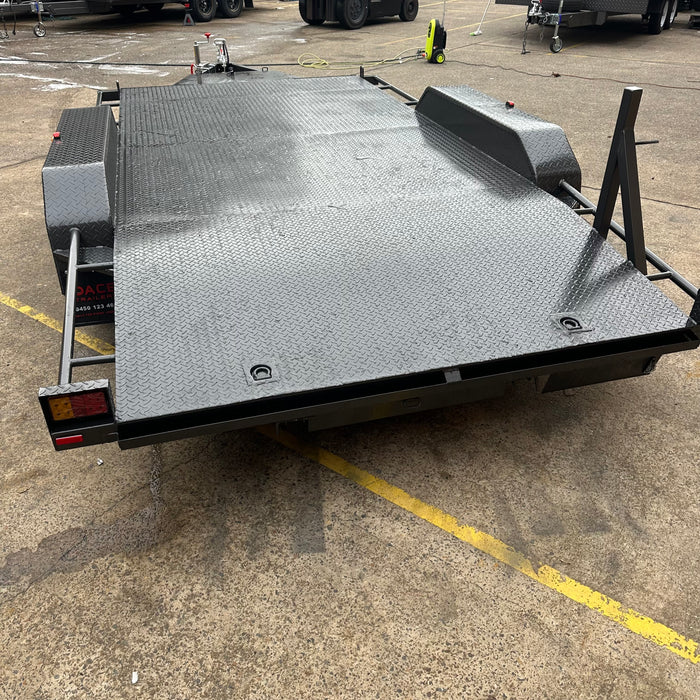 14ft Heavy-Duty Semi-Flat Car Trailer